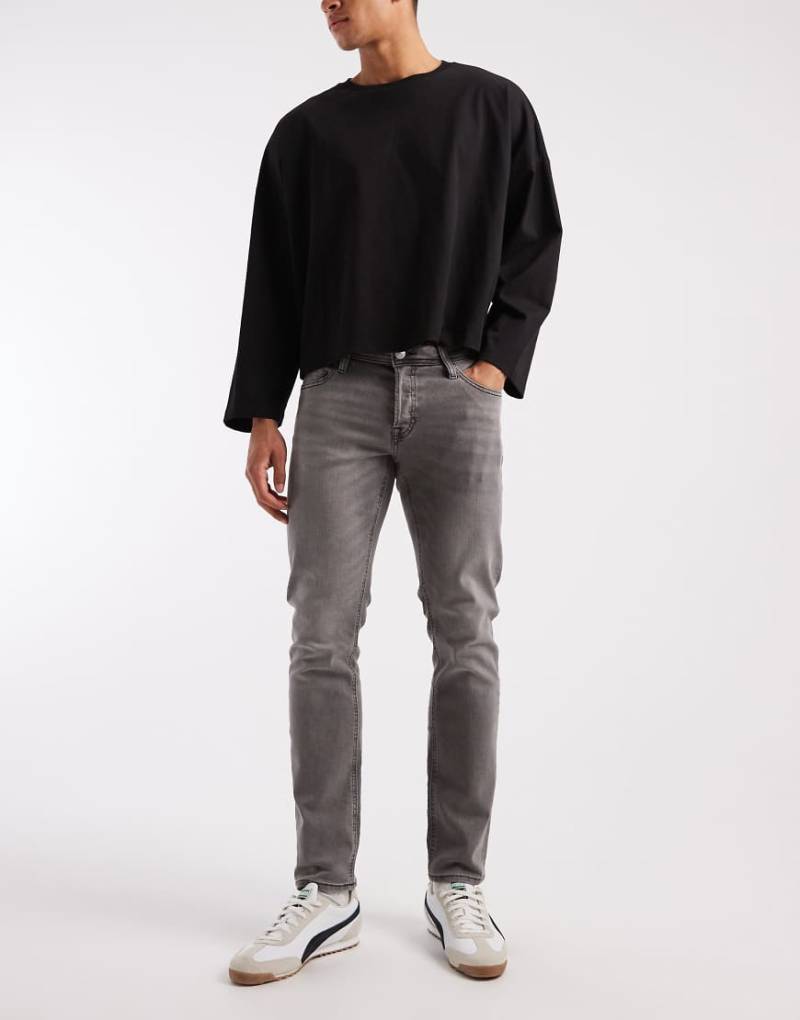 Jack & Jones - Glenn - Schmal geschnittene Jeans in Grau von Jack & Jones