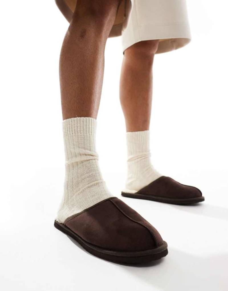 Jack & Jones - Hausschuhe aus Wildleder in Braun von Jack & Jones