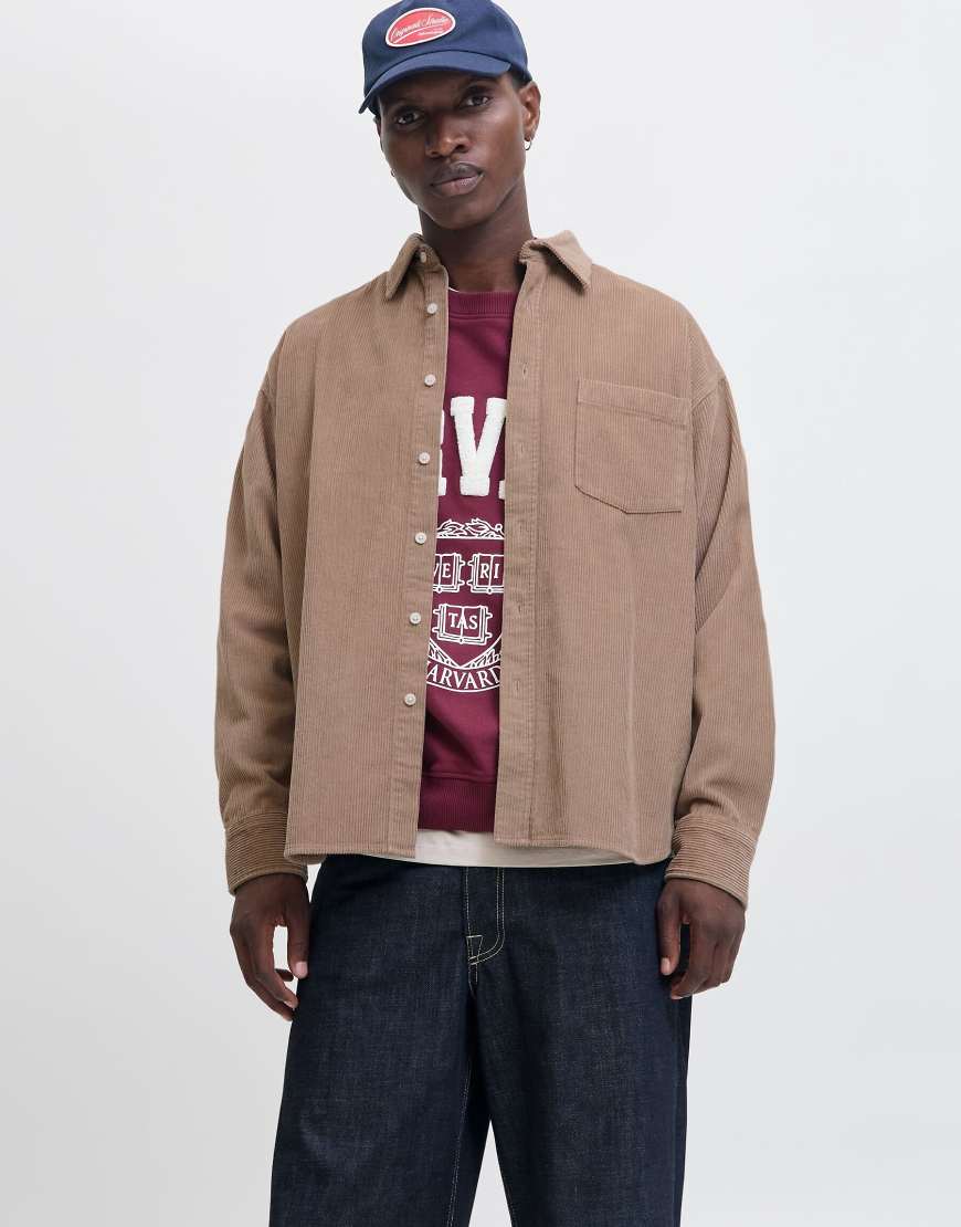 Jack & Jones - Hemd in Mocha Meringue-Grün von Jack & Jones