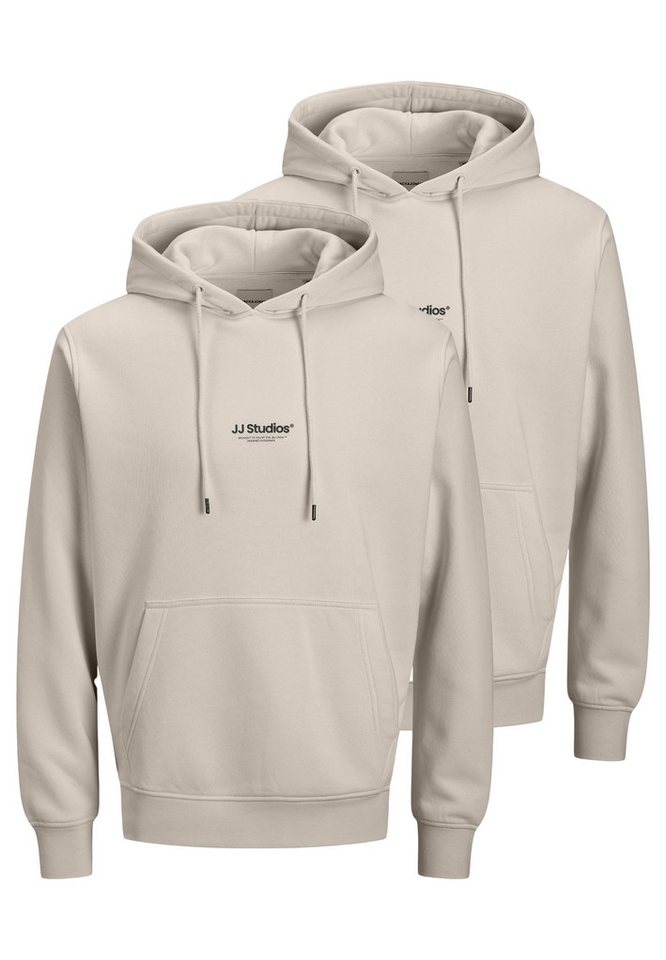 Jack & Jones Hoodie 2er Pack Soho (Spar-Set, 2-tlg) Sweatshirt / Hoodie - Baumwolle - Atmungsaktiv von Jack & Jones