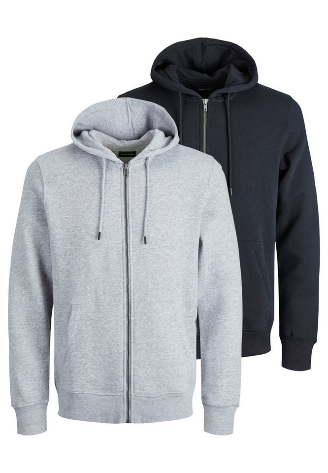 Jack & Jones Hoodie 2er Pack Star (Spar-Set, 2-tlg) Sweatjacke / Hoodie - Baumwolle - Atmungsaktiv von Jack & Jones
