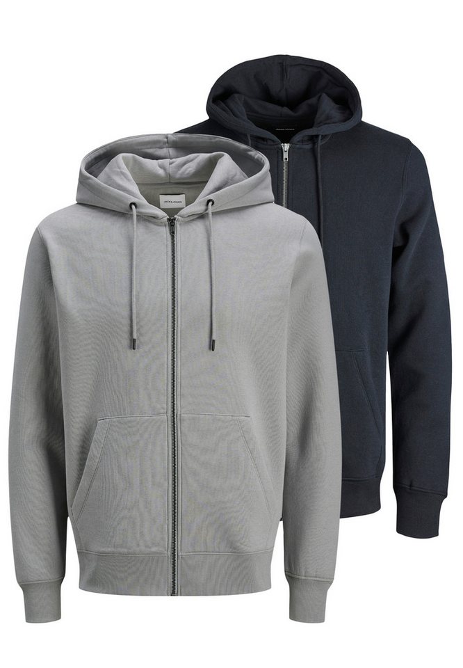 Jack & Jones Hoodie 2er Pack Star (Spar-Set, 2-tlg) Sweatjacke / Hoodie - Baumwolle - Atmungsaktiv von Jack & Jones