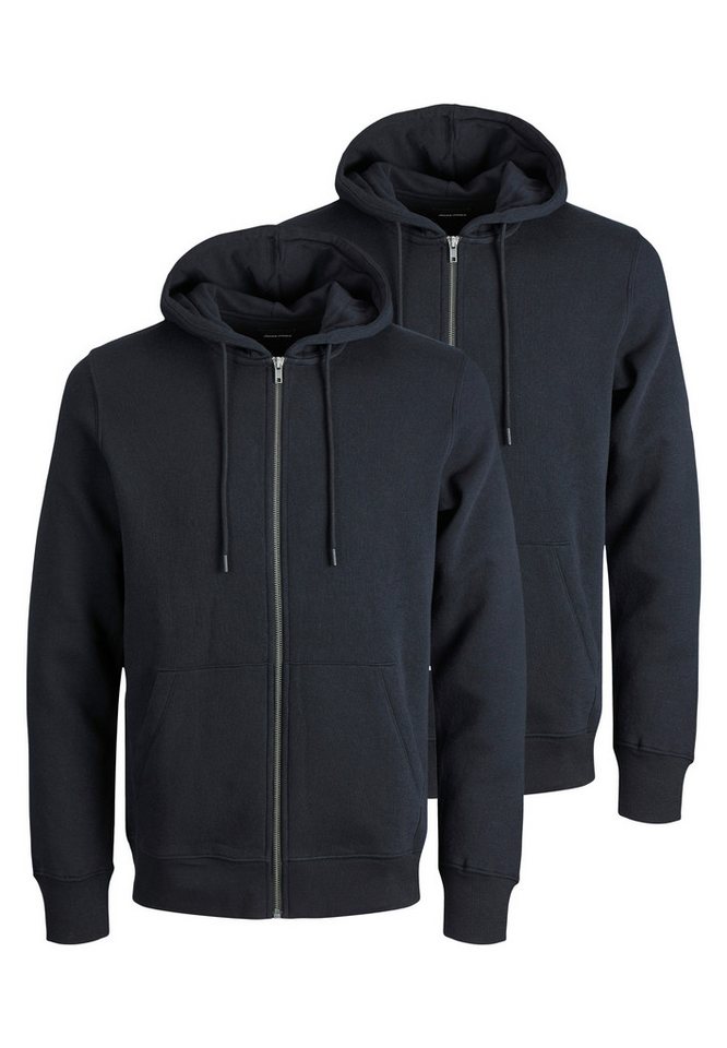 Jack & Jones Hoodie 2er Pack Star (Spar-Set, 2-tlg) Sweatjacke / Hoodie - Baumwolle - Atmungsaktiv von Jack & Jones