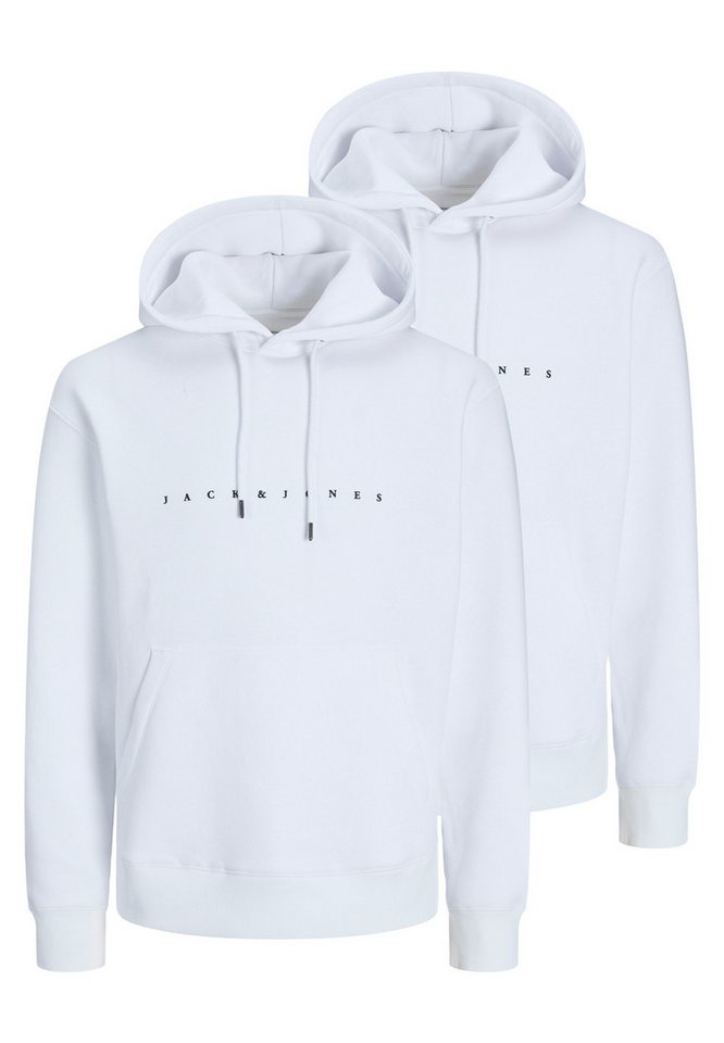 Jack & Jones Hoodie 2er Pack Star (Spar-Set, 2-tlg) Sweatshirt / Hoodie - Baumwolle - Atmungsaktiv von Jack & Jones