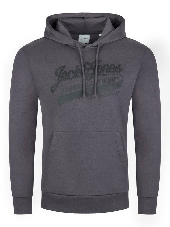 Jack & Jones Kapuzenpullover Herren Hoodie JJEADRIAN Regular Fit Longsleeve Sweatshirt mit Kängurutasche von Jack & Jones