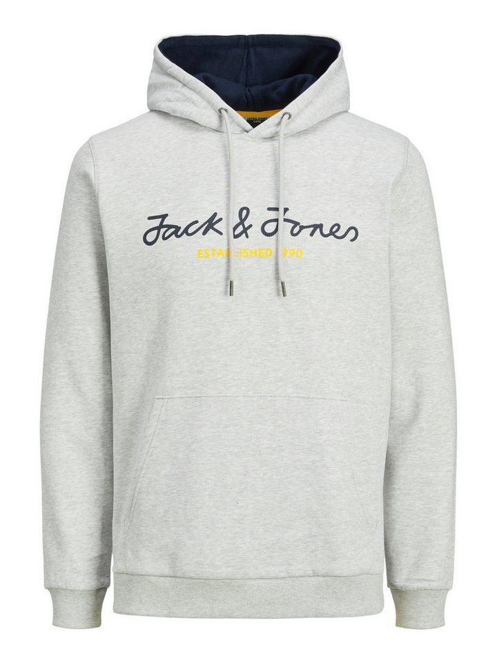 Jack & Jones Hoodie Herren Pullover Sweater Grau JCOBERG SWEAT HOOD NOOS von Jack & Jones