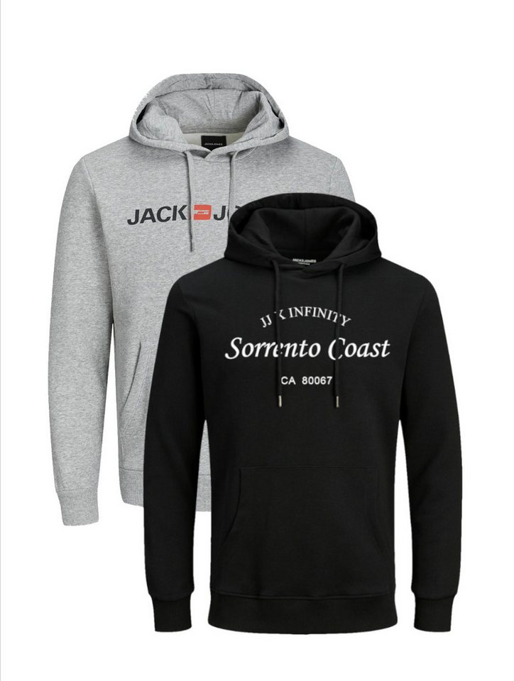 Jack & Jones Hoodie INFINITY Hoodie Multipack Herren Kapuzenpullover Sweatshirt Kapuzensweatshirt von Jack & Jones