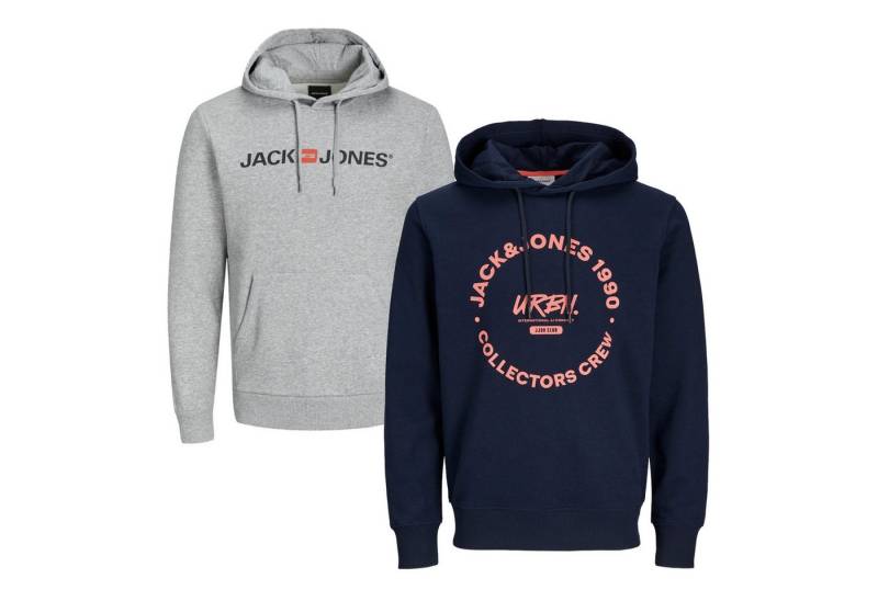 Jack & Jones Hoodie INFINITY Hoodie Multipack Herren Kapuzenpullover Sweatshirt Kapuzensweatshirt von Jack & Jones