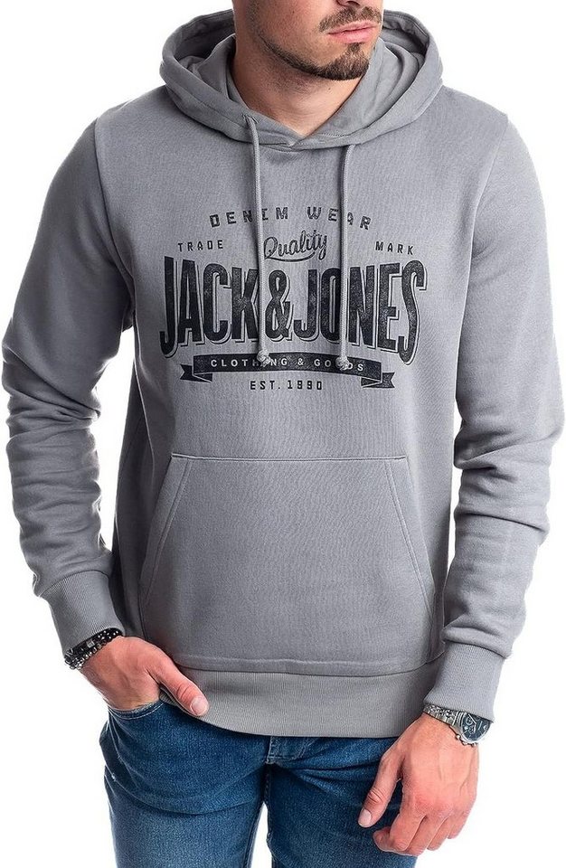 Jack & Jones Hoodie mit Kängurutasche, mit Kapuze, mit Logodruck von Jack & Jones