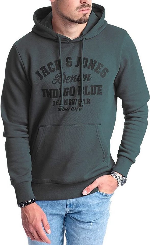 Jack & Jones Hoodie mit Kängurutasche, mit Kapuze, mit Logodruck von Jack & Jones