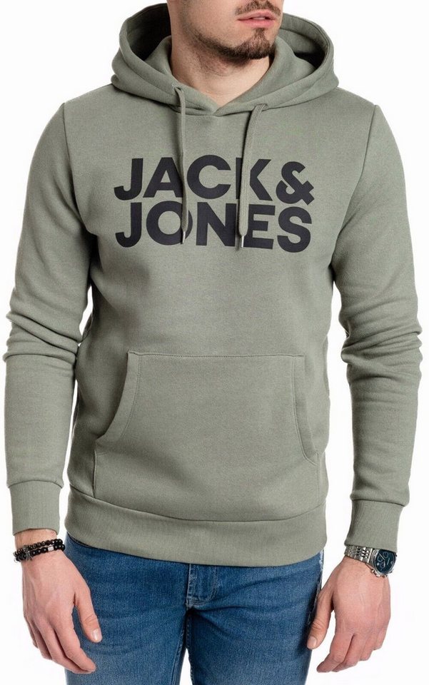 Jack & Jones Hoodie mit Kängurutasche, mit Kapuze, mit Logodruck von Jack & Jones