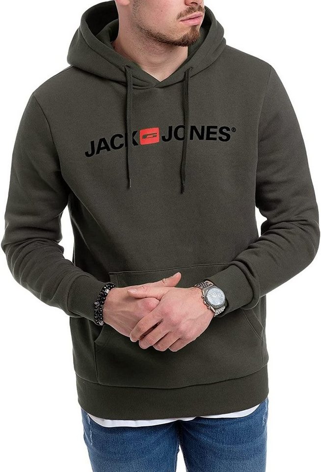 Jack & Jones Hoodie mit Kängurutasche, mit Kapuze, mit Logodruck von Jack & Jones
