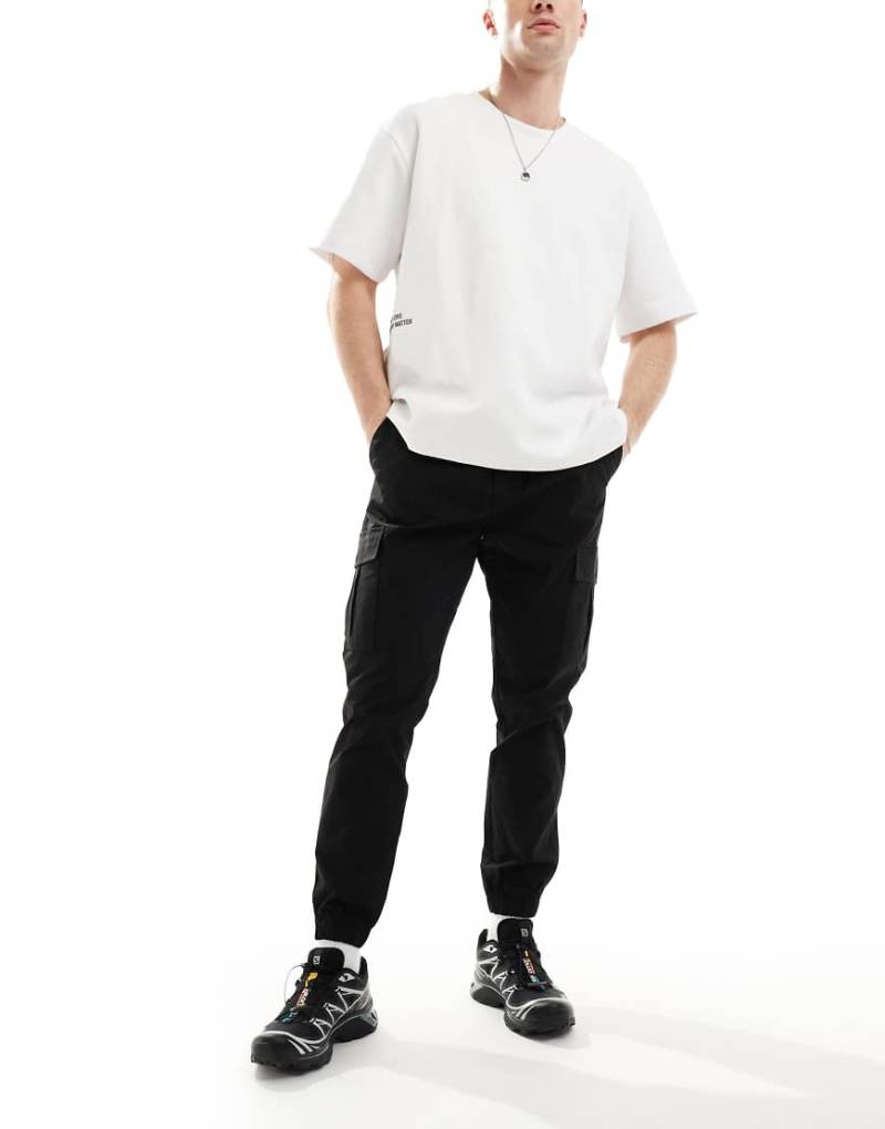 Jack & Jones Intelligence - Cargohose aus Polyester in Schwarz von Jack & Jones