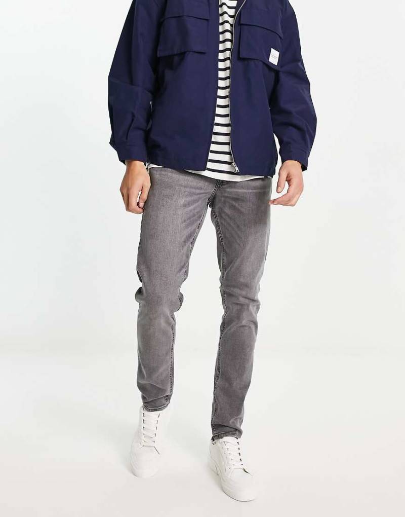 Jack & Jones Intelligence - Glenn - Jeans in schmaler Passform in verwaschenem Grau von Jack & Jones