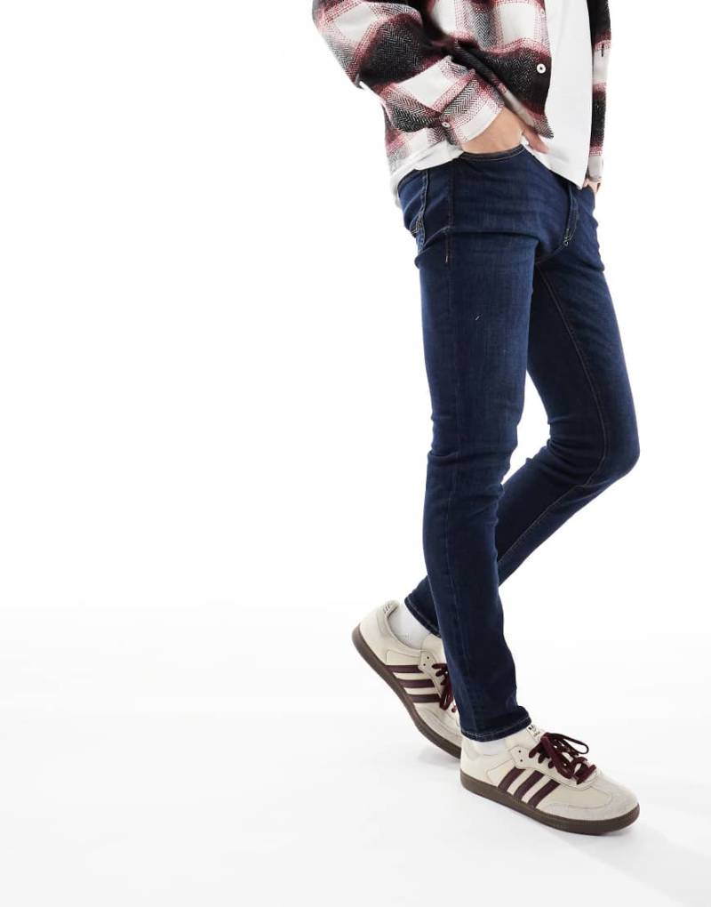 Jack & Jones Intelligence - Liam - Enge Jeans in verwaschenem Mittelblau von Jack & Jones