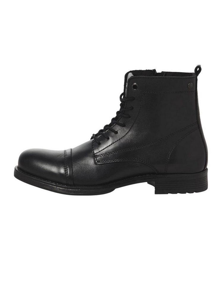 Jack & Jones Jack & Jones Herren Schuhe Leder-Stiefel - JfwShaun Biker-Boots Schnürstiefelette von Jack & Jones