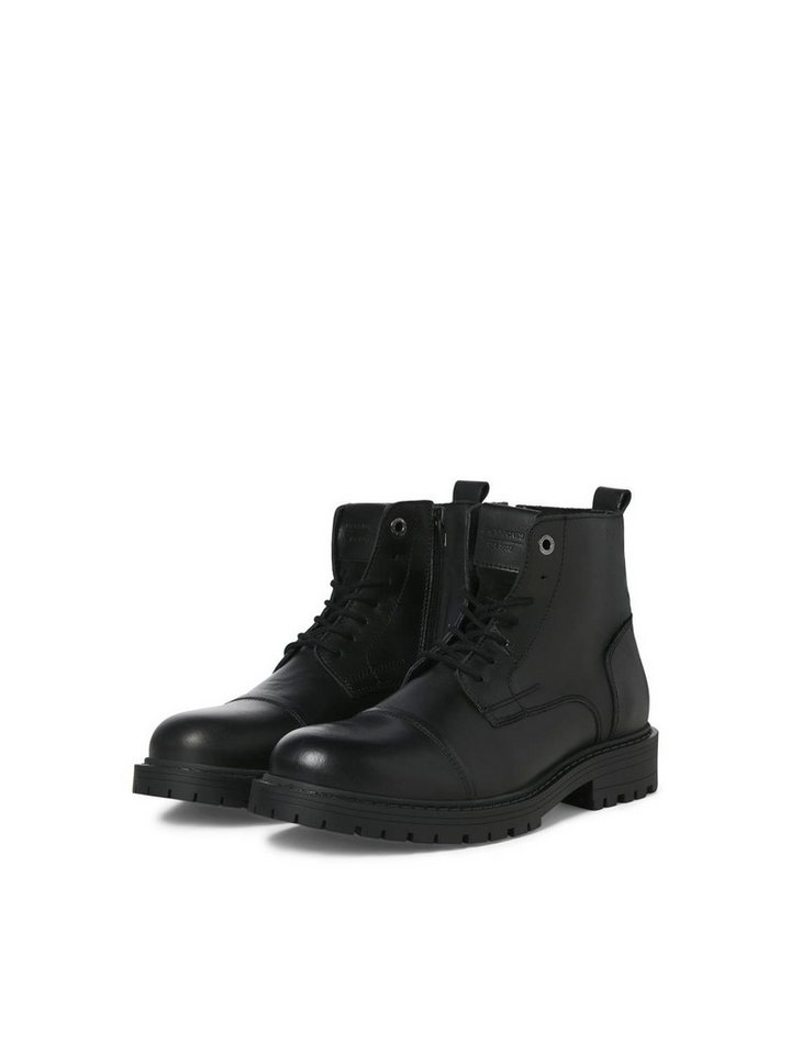 Jack & Jones Jack & Jones Herren Schuhe Leder-Stiefel - JfwTremor Biker-Boots Schnürstiefelette von Jack & Jones