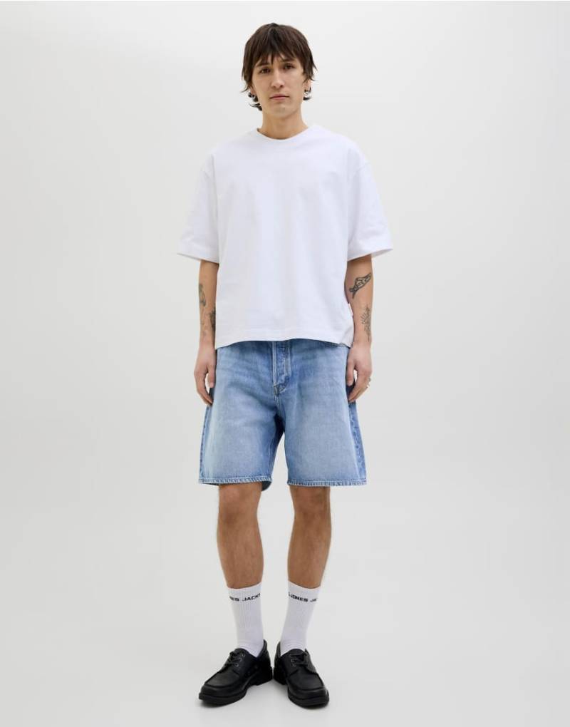 Jack & Jones - Jeans-Shorts aus blauem Denim von Jack & Jones