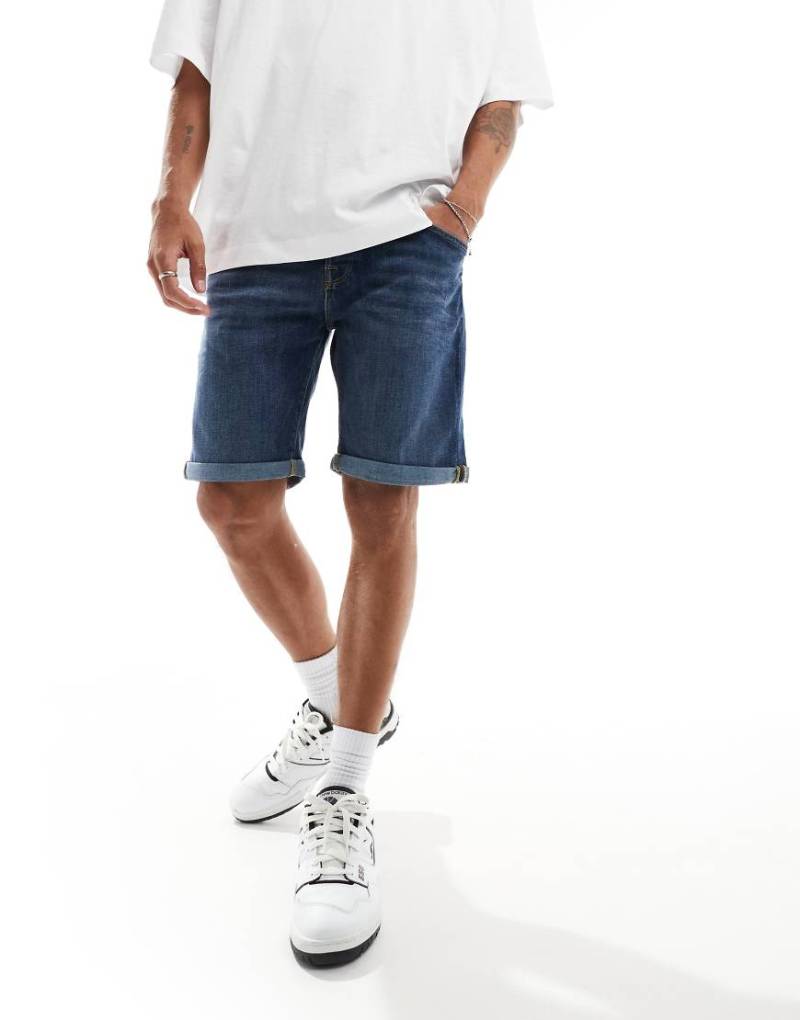 Jack & Jones - Jeans-Shorts in Dunkelblau von Jack & Jones