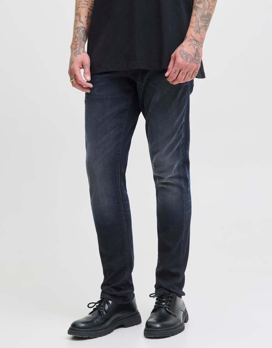 Jack & Jones - Jeans aus Denim in Blau in schlanker Passform von Jack & Jones