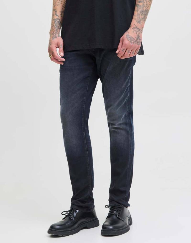 Jack & Jones - Jeans aus Denim in Blau in schlanker Passform von Jack & Jones