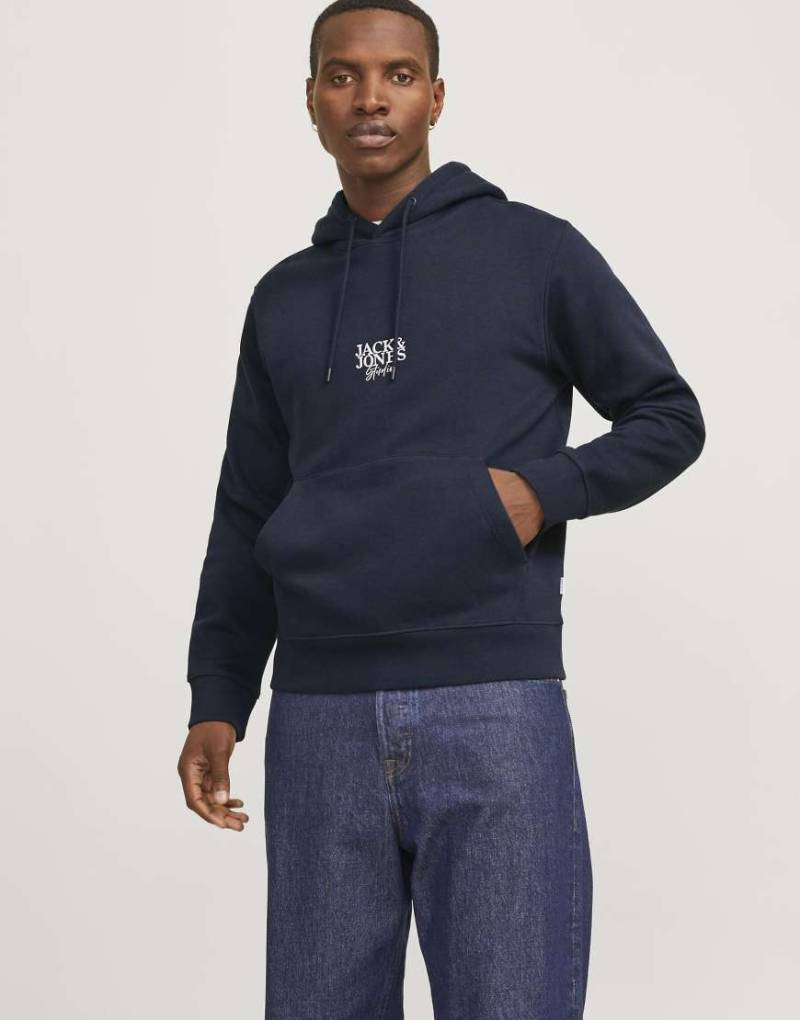 Jack & Jones - Kapuzenpullover in Marineblau von Jack & Jones
