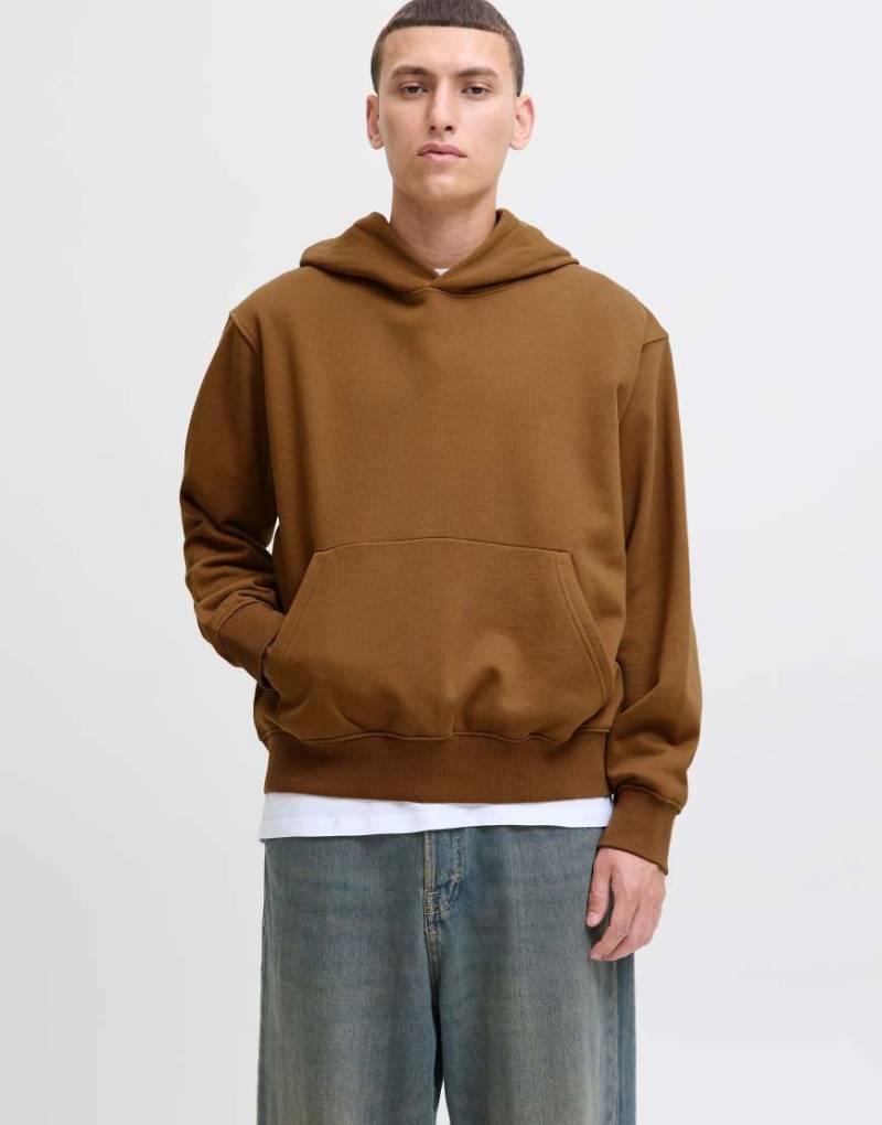 Jack & Jones - Kapuzenpullover in Monks Robe-Brown von Jack & Jones