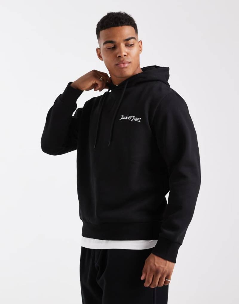 Jack & Jones - Kapuzenpullover in Schwarz mit Logo von Jack & Jones