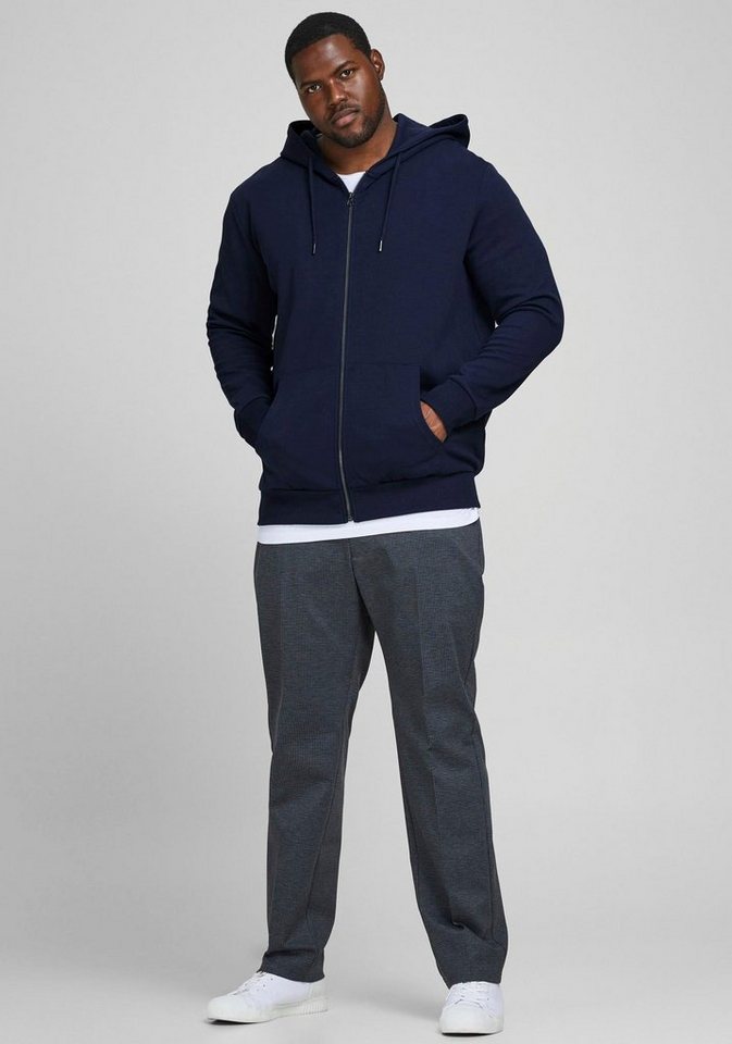 Jack & Jones PlusSize Kapuzensweatjacke BASIC SWEAT ZIP HOOD bis Größe 6XL von Jack & Jones PlusSize