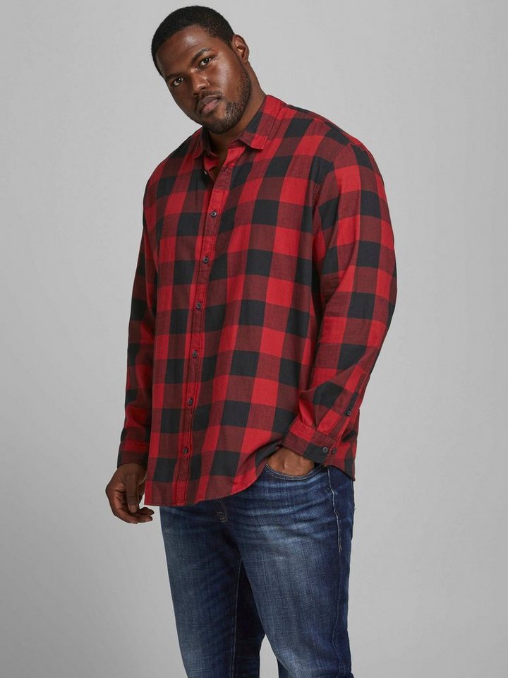 Jack & Jones PlusSize Karohemd GINGHAM TWILL SHIRT Bis Größe 6XL von Jack & Jones PlusSize