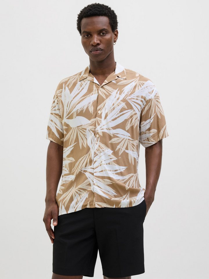 Jack & Jones Kurzarmhemd JJEJEFF TROPICAL AOP RESORT SHIRT SS SN mit All-Over Print von Jack & Jones