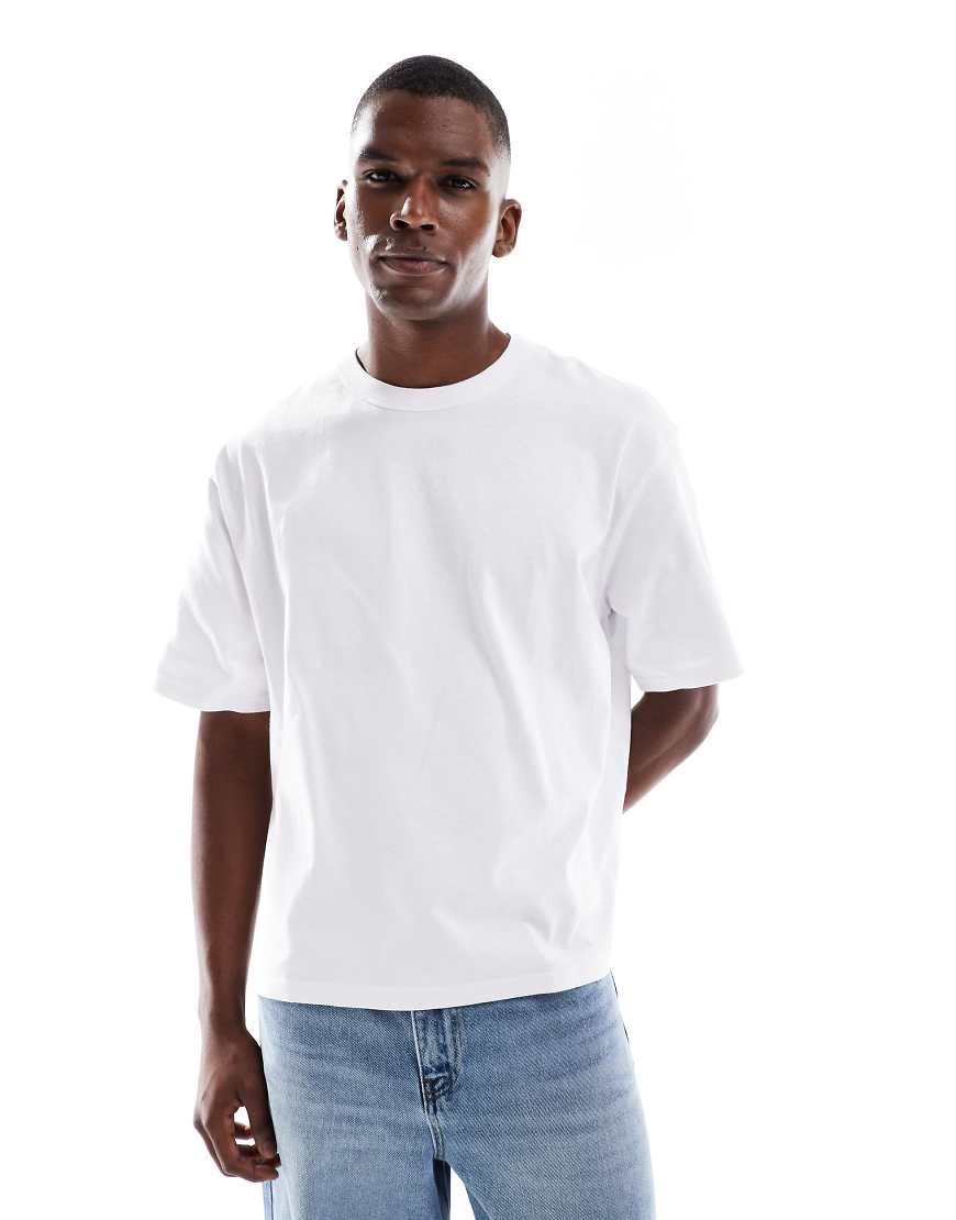Jack & Jones - Kurzes T-Shirt in Weiß mit Oversize-Passform von Jack & Jones