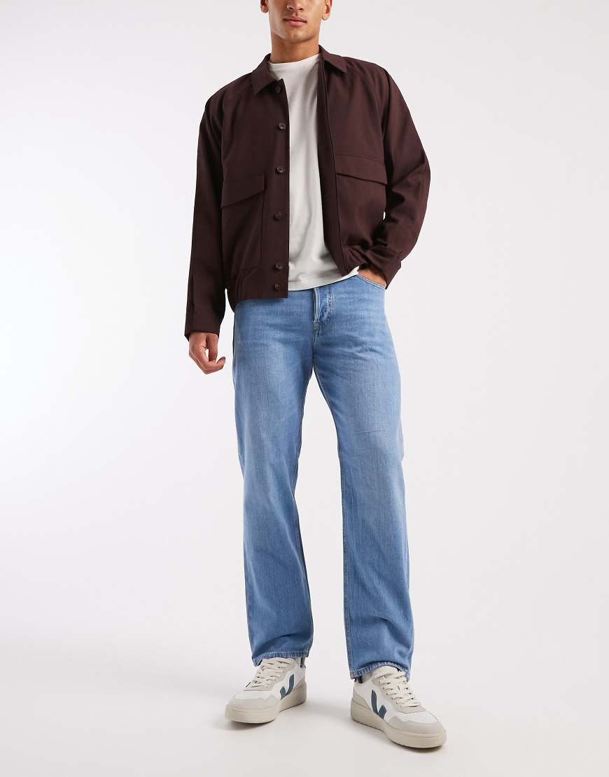 Jack & Jones - Lässig geschnittene Jeans in hellblauer Waschung von Jack & Jones