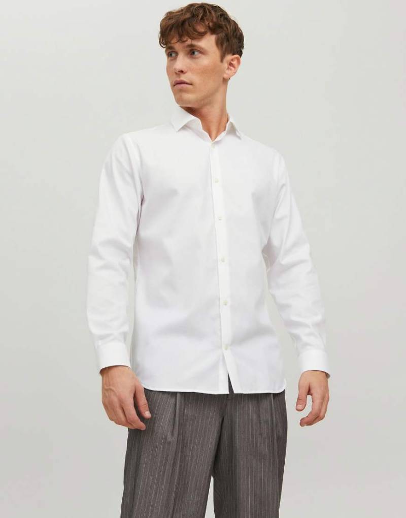Jack & Jones - Langärmliges Hemd in Weiß von Jack & Jones