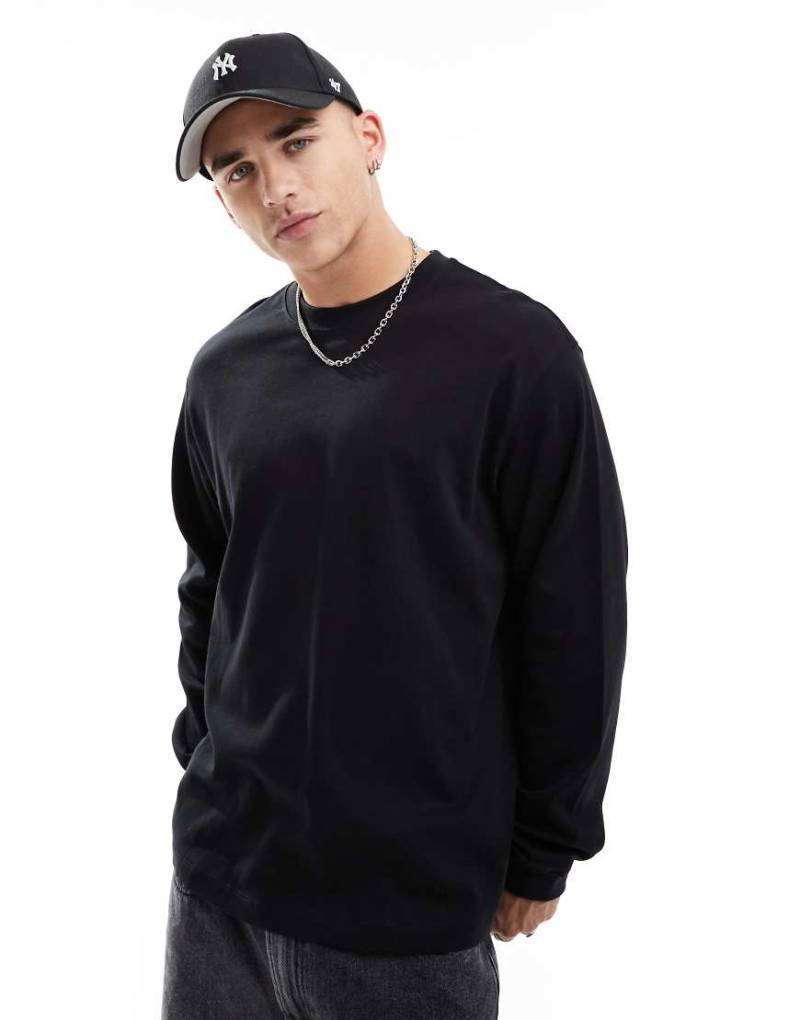 Jack & Jones - Langärmliges Oversize-T-Shirt in Schwarz von Jack & Jones