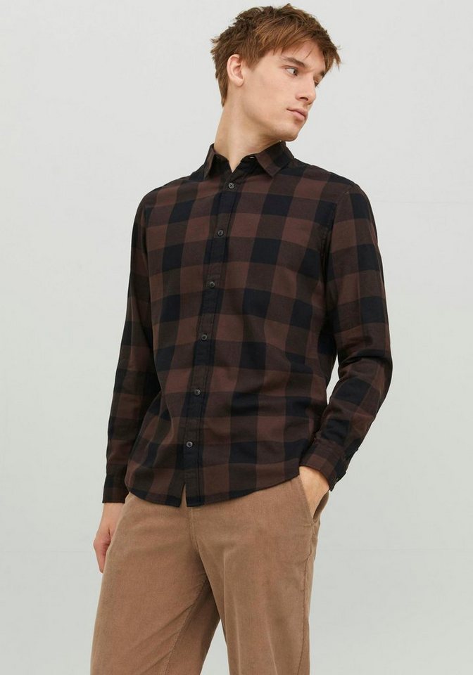 Jack & Jones Langarmhemd JJEGINGHAM TWILL SHIRT L/S NOOS von Jack & Jones