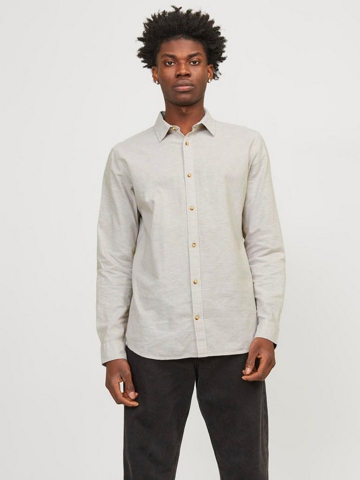 Jack & Jones Langarmhemd JJESUMMER LINEN BLEND SHIRT LS SN von Jack & Jones
