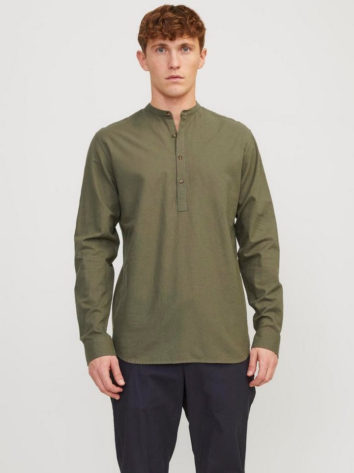 Jack & Jones Langarmhemd JJESUMMER TUNIC LINEN BLEND SHIRT LS SN von Jack & Jones