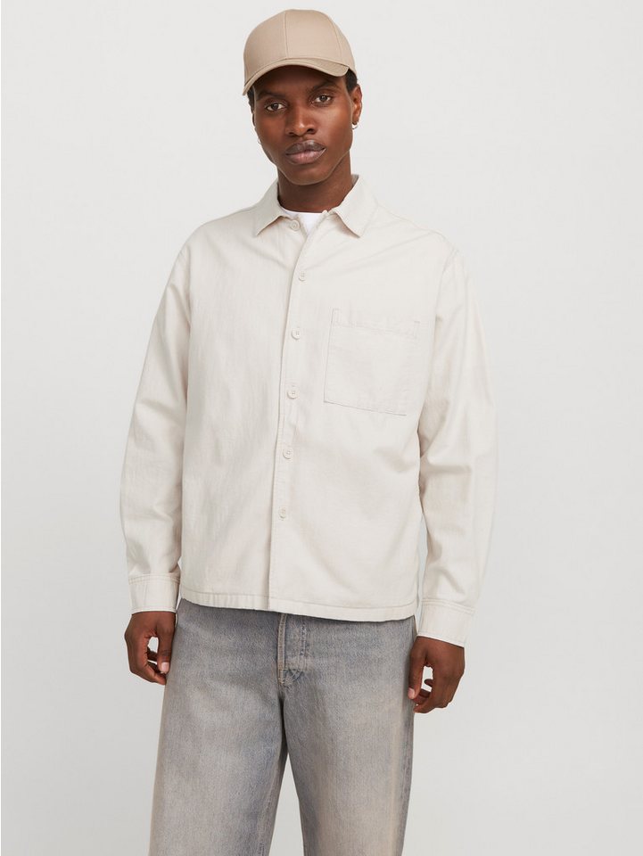 Jack & Jones Langarmhemd JJEURBAN EDGE OVERSHIRT LS SN mit Hemdkragen von Jack & Jones