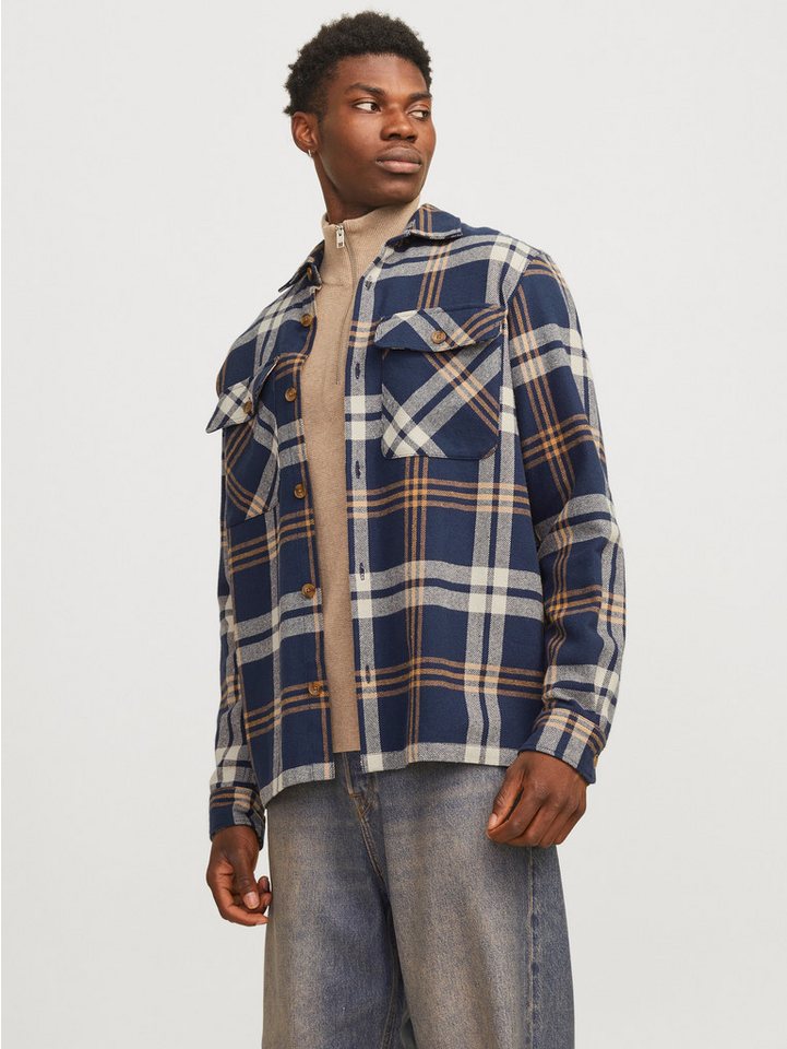Jack & Jones Langarmhemd JPRRAYMOND MELANGE CHECK LS OVERSHIRT SN von Jack & Jones