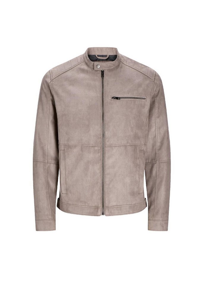 Jack & Jones Lederjacke Jack & Jones Herren Kunstleder-Jacke JjeDylan Biker Jacket von Jack & Jones