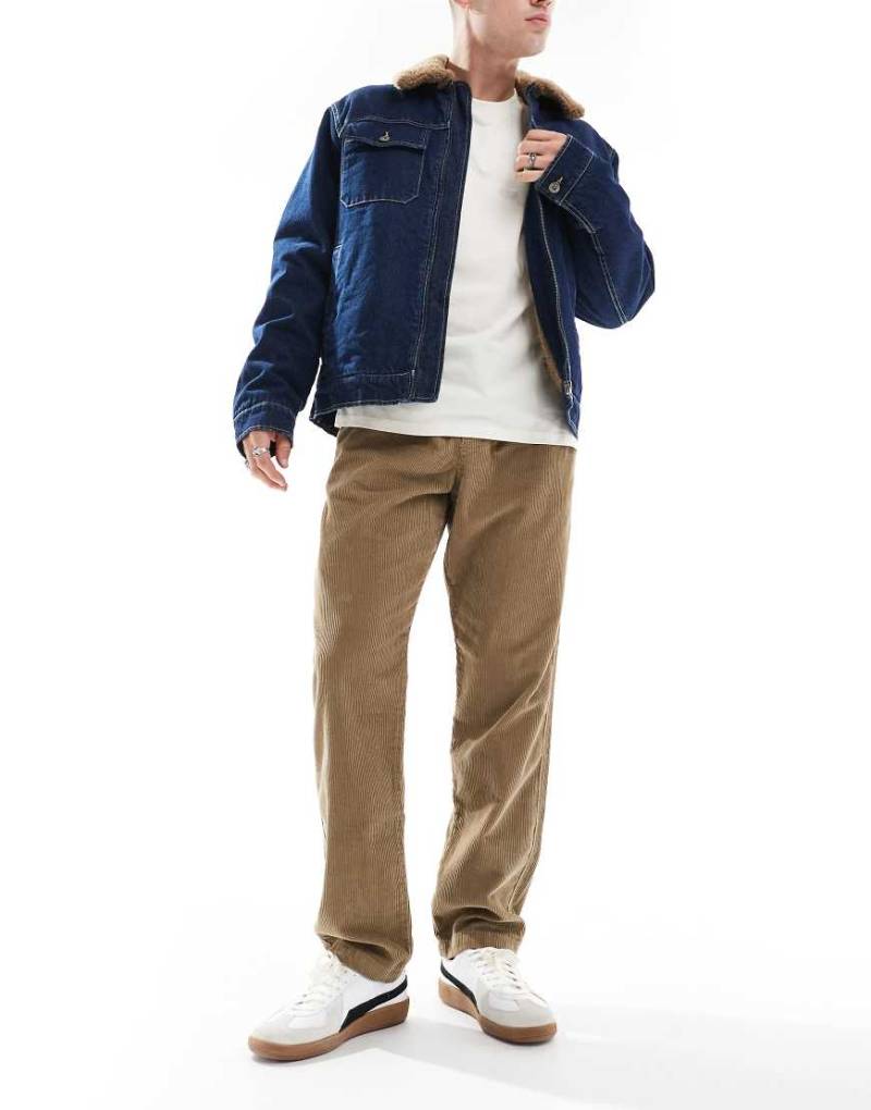 Jack & Jones - Locker geschnittene Cordhose in Hellbraun mit Kordelzug von Jack & Jones