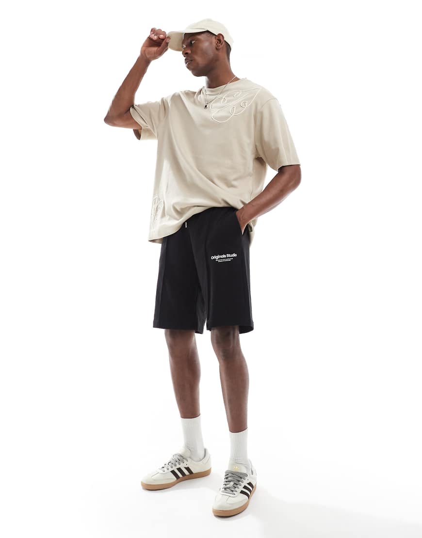 Jack & Jones - Loose Fit Sweat-Shorts in Schwarz Jack & Jones - Loose Fit Sweat-Shorts in Schwarz von Jack & Jones