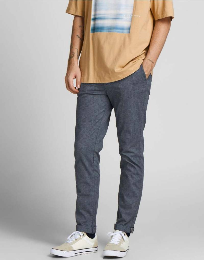 Jack & Jones - Marco - Schmal zulaufende Hose aus verblasstem Denim-Blau von Jack & Jones
