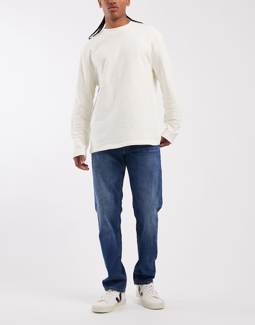 Jack & Jones - Mike - Schmal zulaufende Jeans in Dunkelblau-Marineblau von Jack & Jones