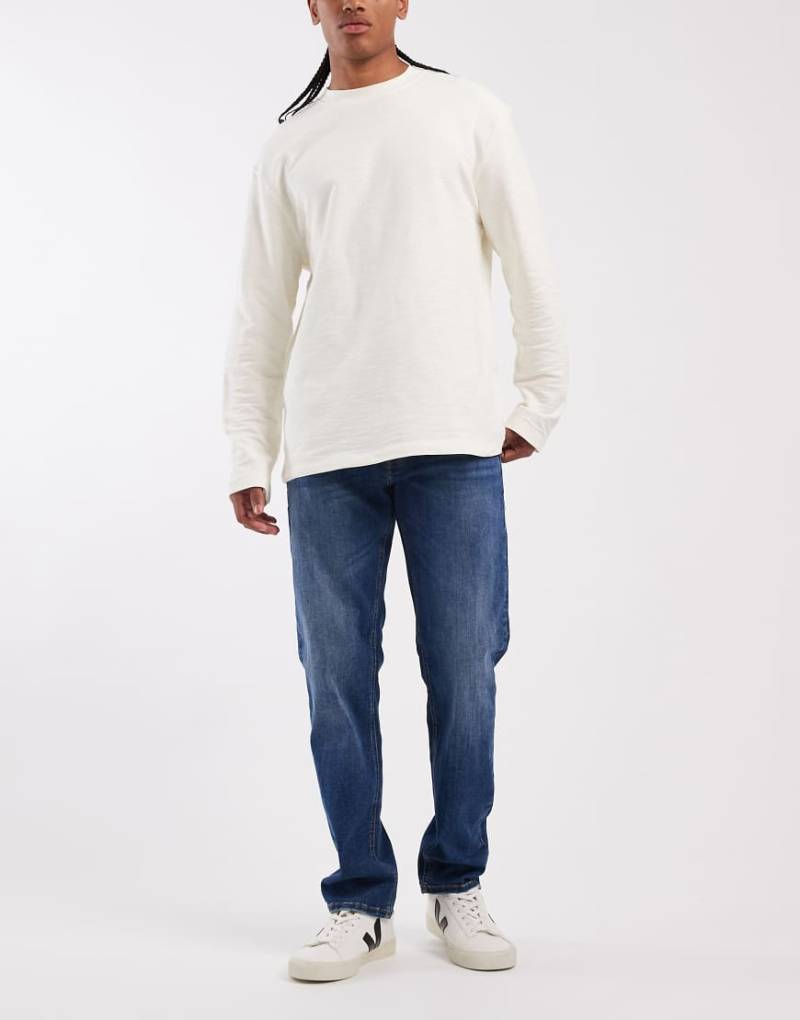 Jack & Jones - Mike - Schmal zulaufende Jeans in Dunkelblau-Marineblau von Jack & Jones