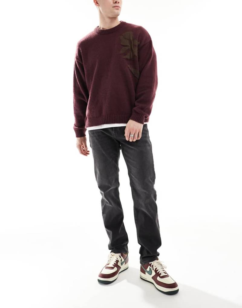 Jack & Jones - Mike - Schmal zulaufende Jeans in dunkelgrauer Waschung von Jack & Jones