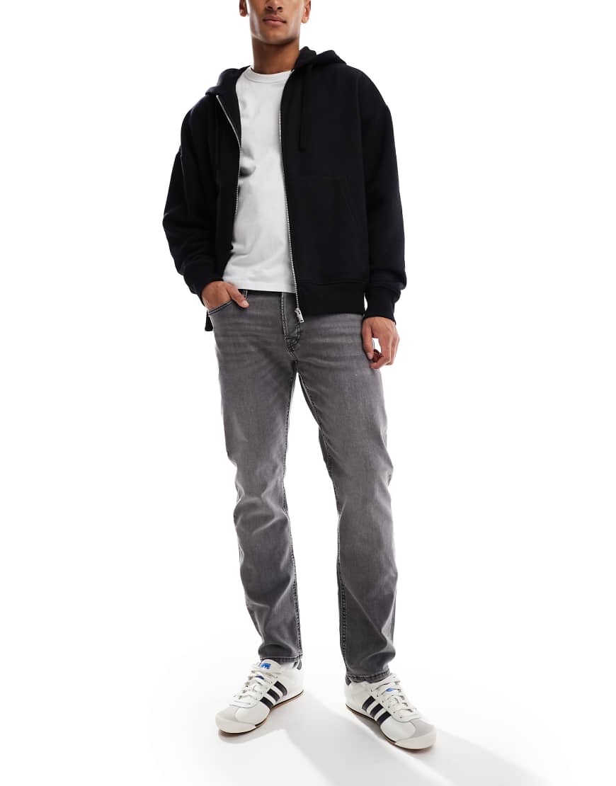 Jack & Jones - Mike - Tapered Fit Jeans in Grau von Jack & Jones
