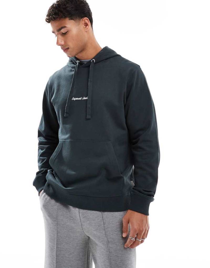 Jack & Jones - Oversize-Kapuzenpullover in Grün mit Logostickerei Jack & Jones - Oversize-Kapuzenpullover in Grün mit Logostickerei von Jack & Jones
