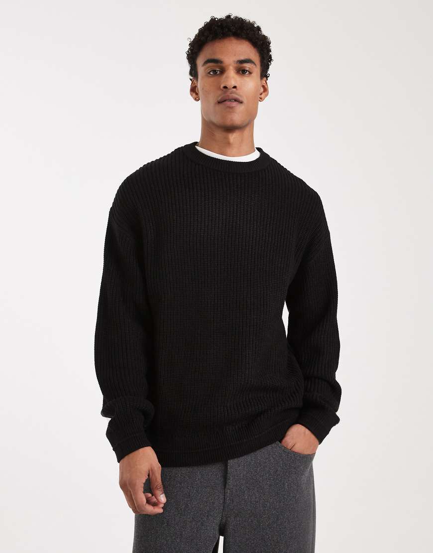 Jack & Jones - Oversize-Pullover in Schwarz von Jack & Jones